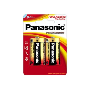 Pilha Alcalina Power D2 1,5v Par - Panasonic