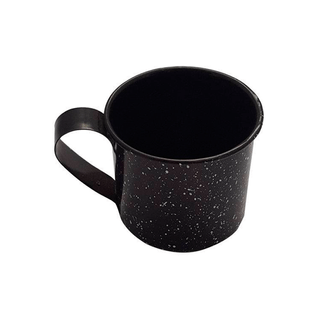 Caneca N.8 Preta 350ml Esmaltado Silva