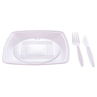 Kit Churrasco Quality Line Branco C/10 Un - Prafesta