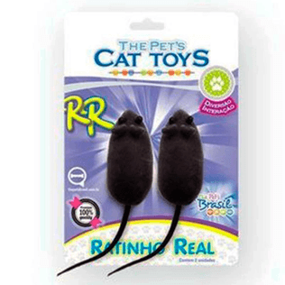 Brinq Ratinho Real C/ 2 The Pets Bra