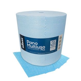 Pano Multiuso Rolo Picotado Azul - Nobre