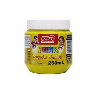 Tinta Guache Escolar Asuper 250ml Amarelo - Radex