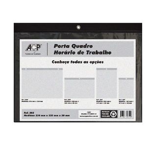 Protetor Quadro Horario Trab 230x335