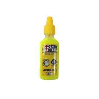 Cola Glitter 23g Amarelo Limão - Acrilex