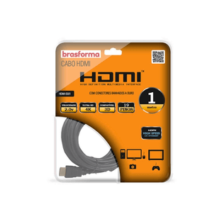 Cabo Hdmi 2.0 1080p C/5 Mt Brasforma