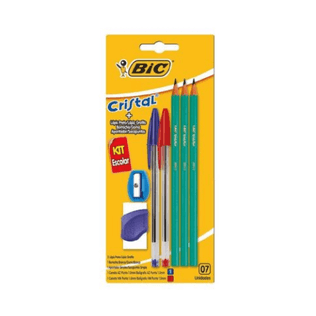 Kit Escolar Bic (can+lap/pt+apont+borr)