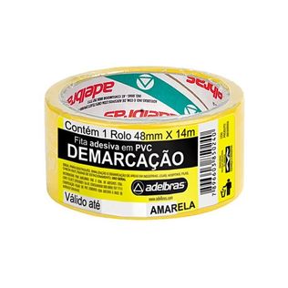 Fita P/ Demarcação Pvc Amarela 48x14 Adelbras