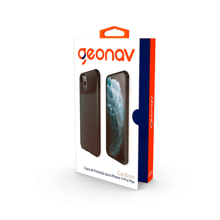 Capa Carbon para iph 11 Promax Preta - Geonav