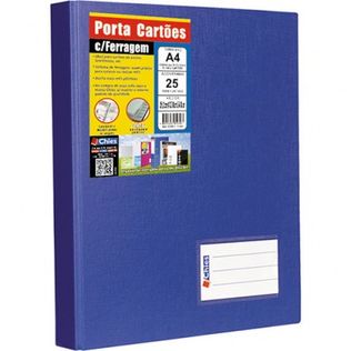 Porta Cartoes Jumbo Azul Royal C/25 Refi