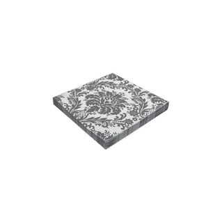Guardanapo Estampad 33x33 Ge33052 Silver