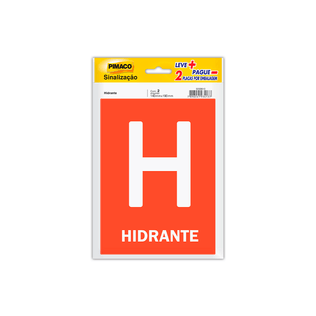 Etiqueta Sinalização Hidrante 14x19 - Pimaco