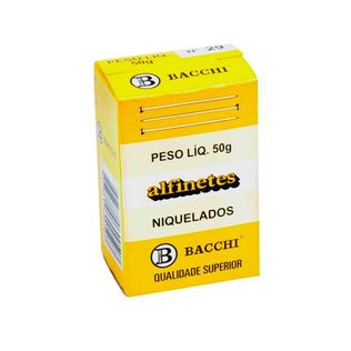 Alfinete Costura N29 Niquelado 50g - Bacchi