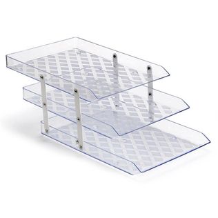 Papeleira Tripla Móvel Cristal - Waleu