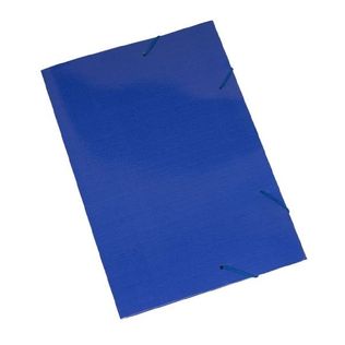 Pasta De Cartão Duplex Azul Com Aba - Polycart