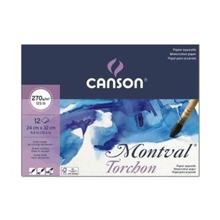 Bloco Aquarela A4 Montval Rugosa 12fls 270gm - Canson
