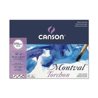 Bloco Aquarela A4 Montval Rugosa 12fls 270gm - Canson