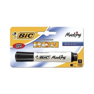 Marcador P/ Quadro Branco Recarregável Marking Preto Blister- Bic
