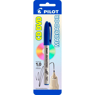 Marcador Permanente Cd/Dvd 1.0 Azul - Pilot