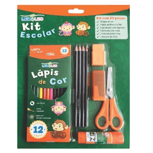 Kit Escolar Com 20 Peças - Leo&Leo