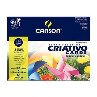 Bloco Criativo Estudante 8 Cores 120g 32 Folhas - Canson