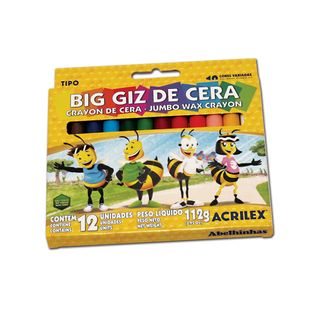 Giz De Cera Big 12 Cores - Acrilex