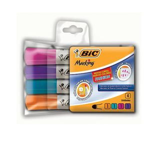 Marcador De Quadro Branco 4 Cores - Bic