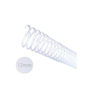 Espiral Cristal 12mm Para 70 Folhas 100 Unidades - Preamar