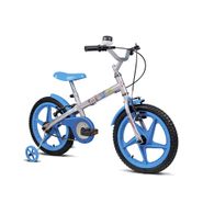 Bicicleta Aro 16 Rock Prata/Azul - Verden Bikes