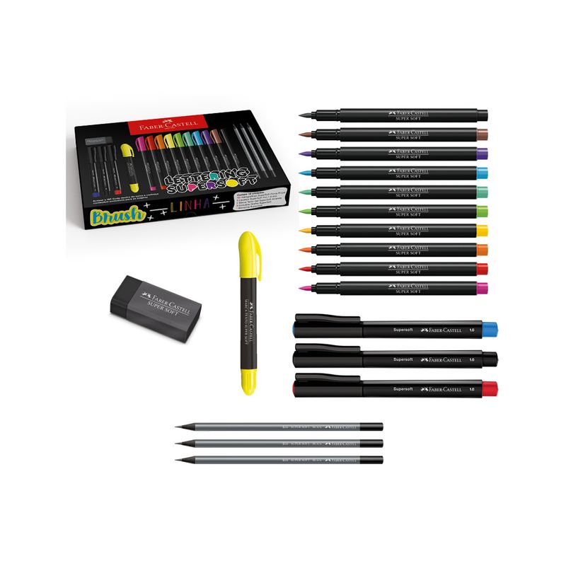 KIT-LETTERING-SUPERSOFT---FABER-CASTELL