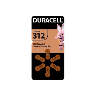 Pilha Auditiva 312 Com 6 Unidades - Duracell