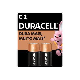 Pilha Alcalina C2 Média - Duracell