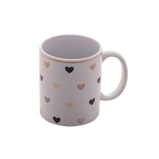 Caneca de Porcelana 350ml Corações - Lyor