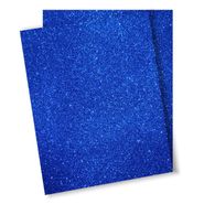 Folha De Borracha E.V.A Azul Glitter 40x48 Com 5 Unidades - Ibel