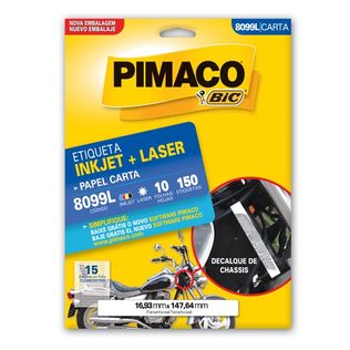 Etiqueta 8099l Para Vídeo Lateral 150 Un - Pimaco