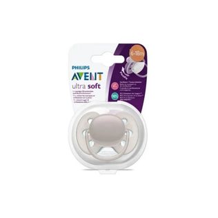 Chupeta Ultra Soft 6-18 Meses Seda Bege - Avent