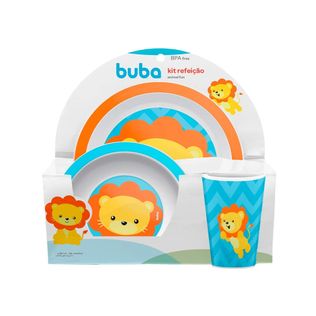 Kit Refeição Animal Fun Leão - Buba