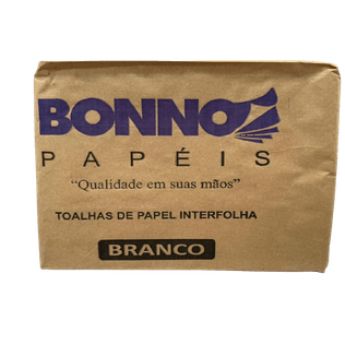 Papel Toalha Interfolhado Branco 600 Folhas - Bonno