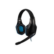 Headset Gamer Com Microfone Azul E Preto - Hoopson