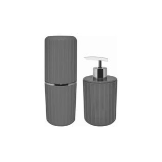 Conjunto Para Banheiro Groove Bathroom Upgrade Chumbo - Ou