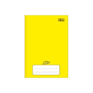 Caderno Brochura Capa Dura 1/4 D+ Amarelo 48 Folhas - Tilibra