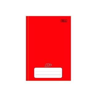 Caderno Brochura Capa Dura 1/4 D+ Vermelho 48 Folhas - Tilibra