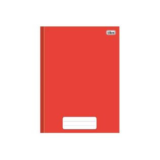 Caderno Brochura Capa Dura 1/4 Pepper Vermelho 80 folhas Unidade-Tilibra