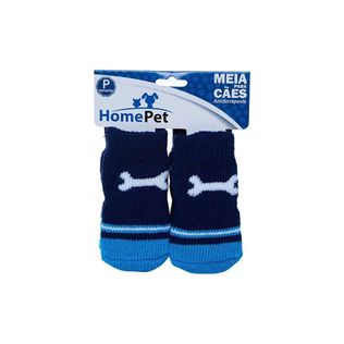 Meias Osso Azul Para Cães P - Home Pet