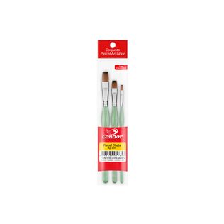 Kit Pincéis Ergonômicos 404 Chanfrados - Condor