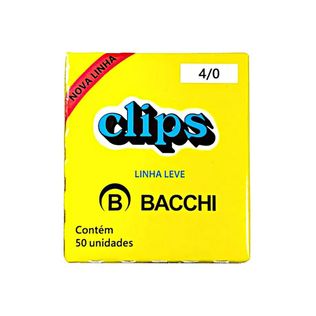 Clips 4/0 Galvanizado Leve 50 Un - Bacchi