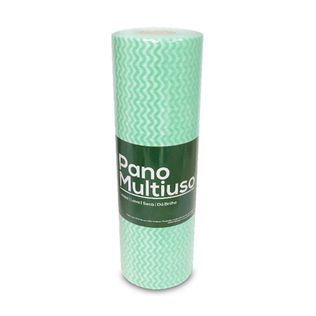 Pano Multiuso Slim Rolo 30x25 Verde - Nobre