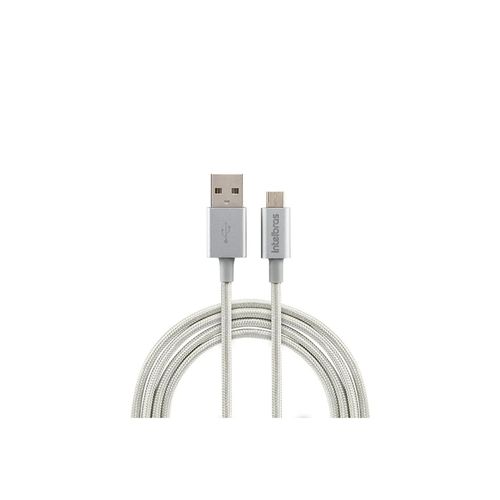 Cabo USB - Micro USB 1,5m Nylon Branco EUAB 15NB - Intelbras