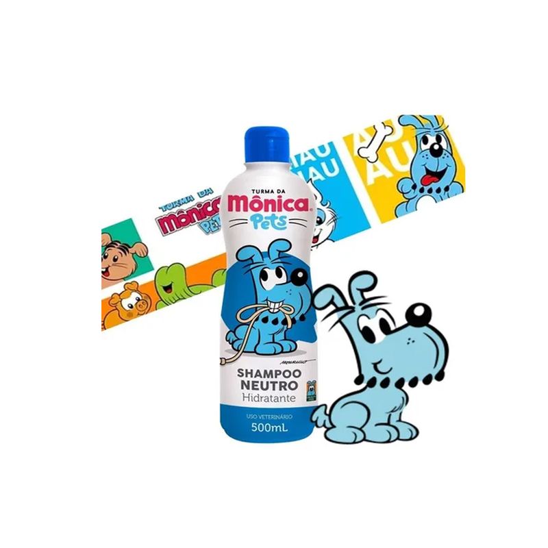 Shampoo Neutro hidratante para Cães e Gatos 500ml Turma da Mônica