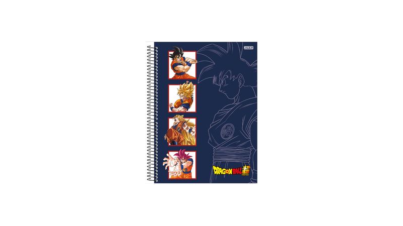 Caderno Universitário 1 Matéria Dragon Ball 80 Fls S.d Pt