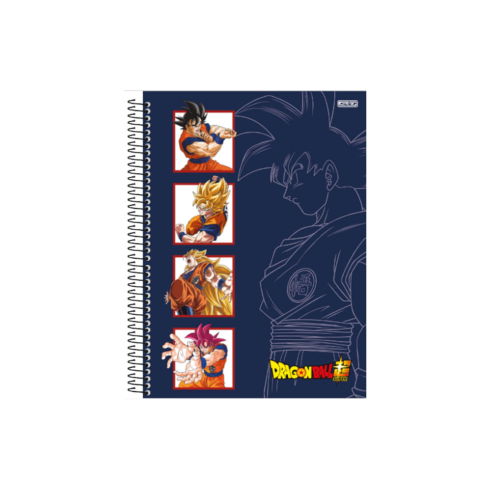 Caderno São Domingos Universitário Dragon Ball 80Fl - Destro